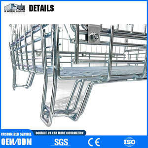 Tùy Chỉnh Bán Buôn Thép Lồng Stackable Kim Loại Rượu Vang Lưu Trữ Container Hàng Hóa Thiết Bị Kho An Toàn Tầng Hầm Lưới Cho Rượu Vang - Product Image 2