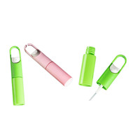 Vente en gros de flacons pulvérisateurs en plastique PP PET de 20 ml, avec mousqueton portable, couleur unie, type à pression, brume fine, parfum, alcool, voyage, petit format