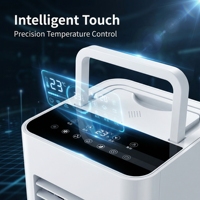 Climatiseur portable 4000 BTU, mode de refroidissement, contrôle intelligent par application, fonction de déshumidification, poignée supérieure, design minimaliste pour salon, approvisionnement export
