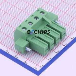 KF2EDGSKM-7.62-4P Plug-in Terminal Block P=7.62mm Connector Plug Screw Fixing 1x4P 7.62mm - Product Image 1