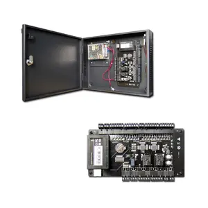 Access Control Panel für zwei Türen Access Control Board mit TCP/IP und Wiegand Signal mit Power Adapter Metal Box