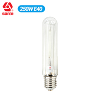 Ampoule au sodium haute pression Sanle 250W E40 T46 28000lm 2000K Verre transparent 18000 heures Remplacement pour éclairage public
