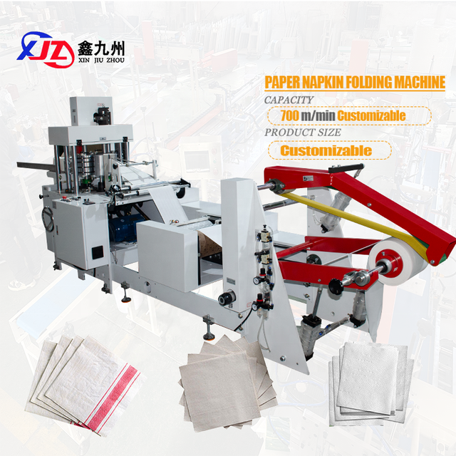 High Speed Custom Made Factory Direct Sell Tissue Paper Napkin Making Fold Machine