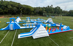 Toboggan aquatique gonflable extérieur personnalisé pour parc aquatique avec tour géante <span class=keywords><strong>d</strong></span>'escalade en vinyle par Cheer Amusement - Product Image 6