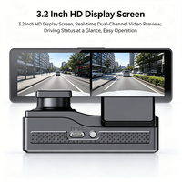 Cámara para Coche VIEVGUARB VS109 con Monitor de Estacionamiento, Grabación en Bucle, Visión Nocturna, Sensor G, Control por Aplicación, WiFi, GPS, Lente Dual, 256G Integrada