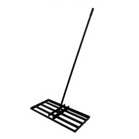 Râteau de nivellement de pelouse, outil de nivellement pour les pelouses, les jardins, les terres agricoles, les terrains de golf et plus encore