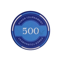 Nouvel arrivage YH : Jetons de poker en céramique colorés de 10 g, imperméables, EPT Texas Tournament, avec boîte en aluminium