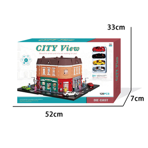 Luckytoys fundición aleación coche 3D <span class=keywords><strong>arquitecto</strong></span> urbano bloque juguetes Mini ciudad calle figuras de acción bloques de construcción modelos juguete - Product Image 3