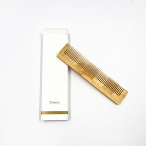 Peigne en bambou biodégradable et écologique emballé individuellement pour hôtel location <span class=keywords><strong>Airbnb</strong></span> Resort livraison rapide stock neutre existant - Product Image 2