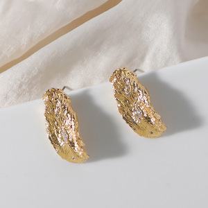 Pendientes <span class=keywords><strong>de</strong></span> Borla Chapados en Oro Estilo Francés Vintage para Mujer, Aros Retro Minimalistas con Flecos, Elegantes Pendientes <span class=keywords><strong>de</strong></span> Botón - Product Image 1