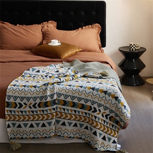 Coperte in maglia jacquard personalizzate in acrilico al 100% all'ingrosso per divano King per la decorazione della casa <span class=keywords><strong>Blg</strong></span> - Product Image 4