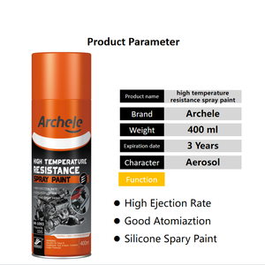 Peinture en aérosol Archele 400 ml résistante aux hautes températures - Revêtement en caoutchouc pour bateaux, taux d'éjection élevé, bonne atomisation, durée de conservation de 3 ans - Product Image 2