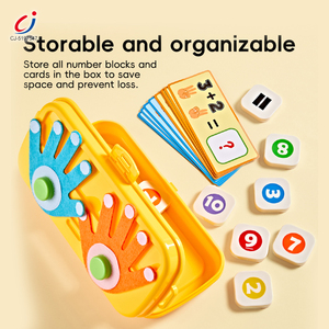 Jouet éducatif numérique <span class=keywords><strong>Montessori</strong></span> Chengji, jeu d'apprentissage coloré pour enfants, blocs numériques, nouvelle arrivée, jouet de comptage des nombres au doigt - Product Image 3