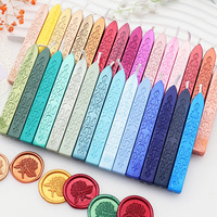 Siegelwachsstangen mit Dochten für Wachssiegel-Stempel, Hochzeitseinladungen, Weihnachtsgeschenkverpackungen und Umschlagversiegelung