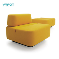 Ensemble de grands canapés de salon sectionnels modernes de haute qualité Mobilier de bureau à domicile modulaire pour école, hôpital et immeuble de bureaux