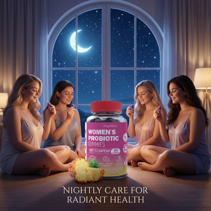 Vente en grosMarque privéeGommes probiotiques pour femmes sans sucre saveur ananas pH équilibre vaginal soutien la flore usine - Product Image 4