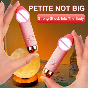 เครื่องนวดพกพาแบบมือถือ ดีไซน์เหมือนจริง ผลิตจากซิลิโคนที่อ่อนโยนต่อผิว เครื่องมินิมาสซาจ ของเล่นทางเพศสำหรับผู้ใหญ่ เครื่องสั่นแบบกระสุน - Product Image 4
