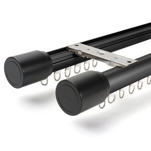 Modern Straight Sliding <b>Curtain</b> Rail, Aluminum Alloy Silent Glide Wall Mount Track for Home Decor - Product Image 3