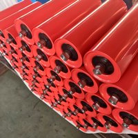 Galet de convoyeur à rouleaux en acier personnalisé CE, à double roulement scellé, résistant à l'usure pour la manutention des matériaux dans les systèmes de convoyage