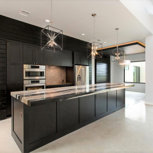 black shaker style kitchen cabinets solid wood kitchen cabinets with sink set
