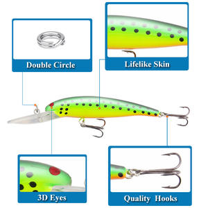 XY-220 Minnow <b>Lure</b> 12cm Floating Hard Bait For Bass Mandarin Fish Sea Bass Freshwater <b>Fishing</b> <b>Lure</b> Five Color Box - Product Image 5