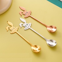 Cuillère à café, miel, glace et dessert Labugoblin en acier inoxydable 304 poli miroir, pour les fêtes