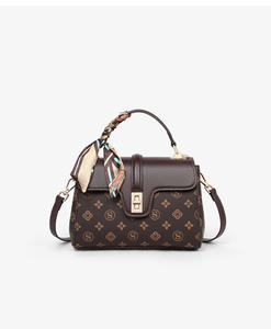 Sac bandoulière tendance en cuir PU souple, style rétro, imprimé personnalisé, pour femme, sac à main pour femme d'âge mûr - Product Image 1