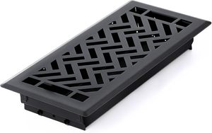 Cubierta de ventilación de tamaño de abertura de conducto de 4x10 pulgadas, cubierta de ventilación de acero de alta resistencia para pisos de casa - Product Image 2