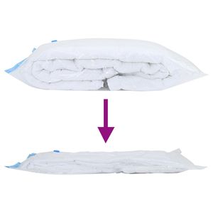VidaXL W2B 5-Pack sacchetti sottovuoto 47X28 in tessuto pieghevole PA plastica per viaggio Organizer per biancheria da letto abbigliamento e scarpe - Product Image 5