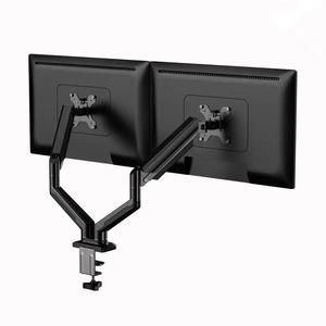 Sturdy Steel Dual Monitor Arm Adjustable <b>Stand</b> for up to 32-Inch <b>Screens</b> 90 Degree Tilt Angle for Home Office Use - Product Image 1