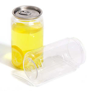 Bouteille de boisson en plastique de qualité alimentaire PET transparente avec couvercle facile à ouvrir - Product Image 5