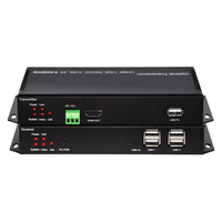 Extender KVM Single Mode 20KM Melalui Fiber LC SFP 4K30 Fiber HDMI Optik