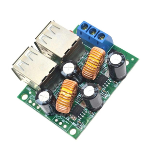 Módulo Convertidor de Voltaje Reductor de 4 Puertos USB, Módulo de Placa Convertidora de CC de 12V 24V 40V <span class=keywords><strong>a</strong></span> 5V 5A para Equipos de Coche, Teléfono, <span class=keywords><strong>MP3</strong></span>/<span class=keywords><strong>MP4</strong></span> - Product Image 5