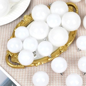 Palline <span class=keywords><strong>di</strong></span> <span class=keywords><strong>Natale</strong></span> Bianche in Varie Misure con Logo Personalizzato, Decorazioni in Plastica per Albero <span class=keywords><strong>di</strong></span> <span class=keywords><strong>Natale</strong></span> - Product Image 3