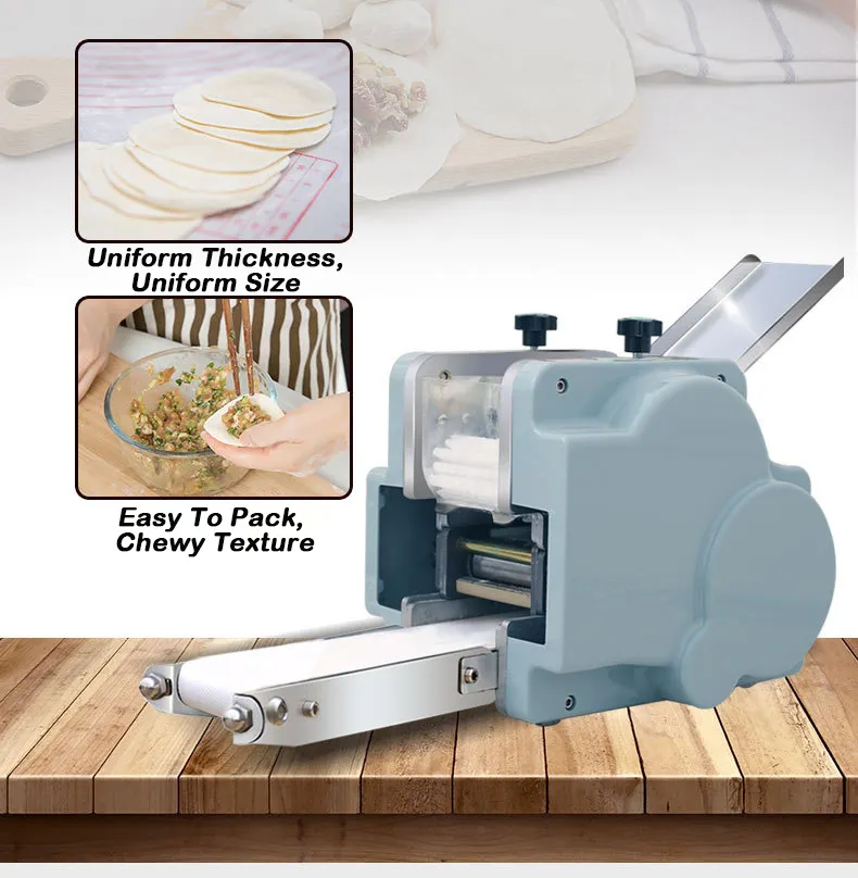 Small Grain Product Automatic Papad Momo Empanada Roti Chapati Tortilla Samosa Dumpling Maker Skin Wrapper Making Machine Price