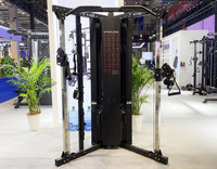 Appareil de musculation professionnel multifonctionnel réglable à double poulie pour salle de sport commerciale