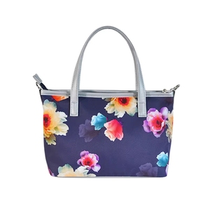 Bolso de hombro de lona de algodón portátil con estampado personalizado 3D de flores en relieve, estilo retro, gran capacidad, tipo bandolera - Product Image 4
