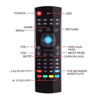 Control Remoto Inalámbrico Universal con Retroiluminación para TV Box Android Multimedia Inteligente de Fábrica OEM, Mini Air Mouse