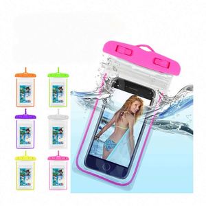Custom PVC Floating Eco-Friendly UV Printed Waterproof Phone Pouch Neck Strap Clear Touchscreen Swimming Beach Activities - Product Image 2