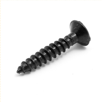 Vis à cloison sèche ZhiJia en acier inoxydable noir M2.5 x 4 mm, tête plate Torx ovale, anti-corrosion, pour meubles en bois, norme ISO métrique