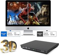 Lecteur DVD externe USB 3.0 Lecteur DVD Lecteur CD Noir Brossé pour PC Portable Compatible avec Windows 11 Lecteur Optique