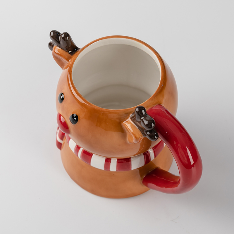 Mad Monkey Tazza Magica Con Renna Che Cambia Colore - Naso Diventa Rosso Con Il Caldo - 300 Ml - Regalo Di Natale Originale - 3