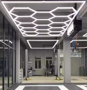 Plafonnier LED anti-éblouissement pour station de beauté automobile, éclairage hexagonal pour atelier de nettoyage et d'entretien automobile - Product Image 6