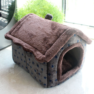 Dreamy Starry Sky Pet <b>House</b> Folding Winter Warm Dog <b>Bed</b> For Small Dogs - Product Image 3