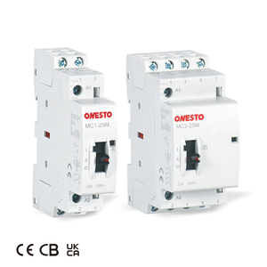 <span class=keywords><strong>Onesto</strong></span> 3 polos 4 polos 2NO 2NC 2NO + 1NC 63A 40A 32A 230V 400V Modular AC Contactor Din Rail Contactor eléctrico - Product Image 1