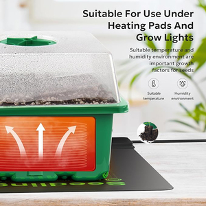 Plateau de germination en <span class=keywords><strong>plastique</strong></span> <span class=keywords><strong>pour</strong></span> légumes et <span class=keywords><strong>fleurs</strong></span> d'intérieur - Product Image 5