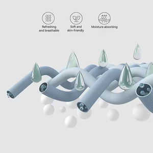 Bandana Segitiga Hitam Grosir, Model Gantung di Telinga, UPF50+, Serbaguna, Bahan Mesh Pendingin, Sutra Es, Penutup Leher - Product Image 5