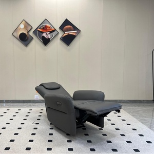 Silla reclinable de elevación eléctrica moderna directa de fábrica, sofá, tapicería de cuero genuino, marco de Metal, muebles de sala de estar relajantes - Product Image 5