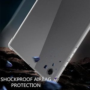 Custodia per Tablet Anti-goccia a quattro angoli per <span class=keywords><strong>Samsung</strong></span> <span class=keywords><strong>Galaxy</strong></span> <span class=keywords><strong>Tab</strong></span> A9 <span class=keywords><strong>Plus</strong></span> 11 pollici SM-X210 X215 puro trasparente morbido TPU sottile antiurto - Product Image 6