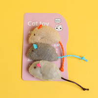 Jouets à l'herbe à chat, jouets en peluche à l'herbe à chat pour chat, mini souris à l'herbe à chat, jouets à mâcher pour animaux de compagnie, jouets en peluche durables et amusants qui attirent les chats
